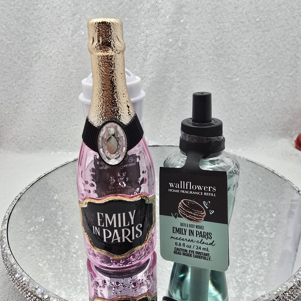Emily in Paris Bath and Body Works Champagne Bottle Wallflower Plug-in & Refill
